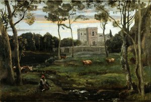 Villa Doria-Pamphili公园，罗马 作者 让·巴蒂斯特·卡米尔·科罗